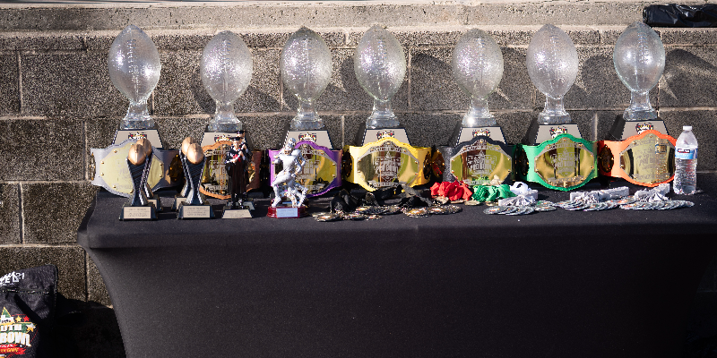 Speed21 championship trophies and belts